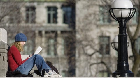 Une étudiante de l'Université McGill
