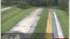 La fin de l'autoroute 30 à Nicolet.