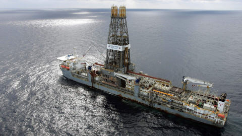 Installation pétrolière dans le golfe du Mexique.