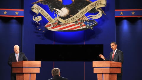 Premier débat télévisé entre John McCain et Barack Obama