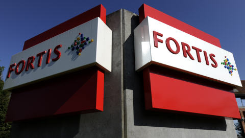 Logo de la banque belge Fortis, sur un édifice à Waterloo en Belgique