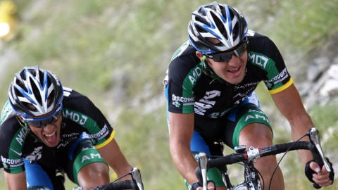 Alberto Contador et Yaroslav Popovych