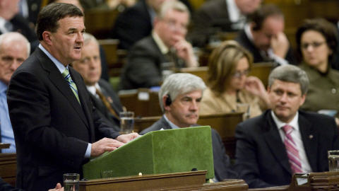 Jim Flaherty, lors de son énoncé économique