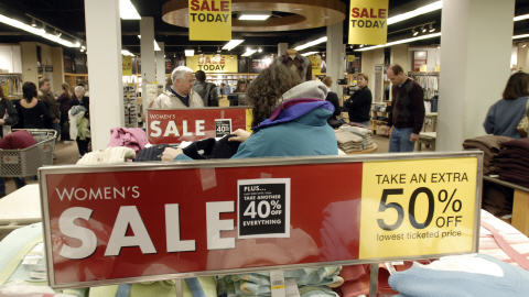 Un commerce américain durant le Black Friday