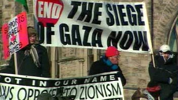 Manifestation à Ottawa contre l'offensive israélienne dans la bande de Gaza