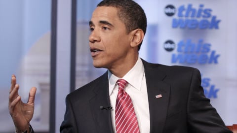Barack Obama lors de son entrevue à ABC