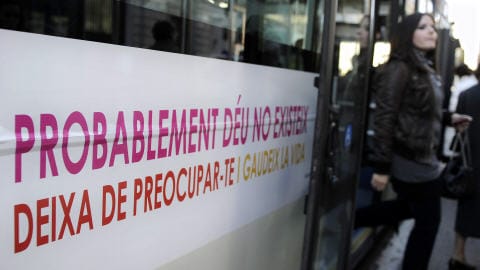 Publicité athée à Barcelone en Espagne