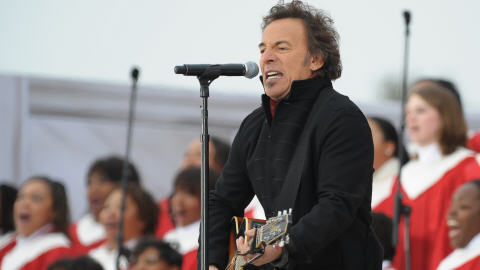 Bruce Springsteen est monté sur scène accompagné d'un choeur Gospel.