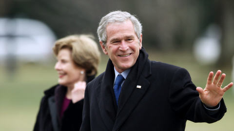 George W. Bush à la Maison-Blanche le 18 janvier 2009