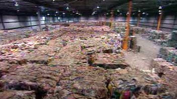 Entrepôt de matières recyclables