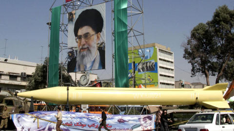 Exhibition d'un missile en Iran
