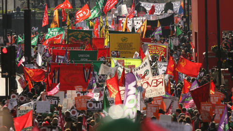 Marche altermondialiste à Londres