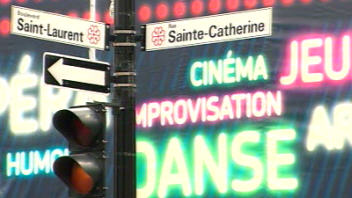 Panneau St-Laurent/Ste-Catherine