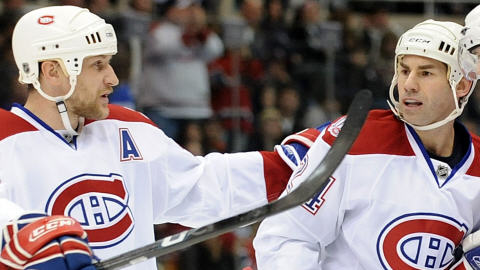 Alex Kovalev et Mathieu Schneider
