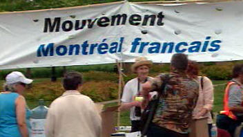 Manifestation du Mouvement Montréal Français
