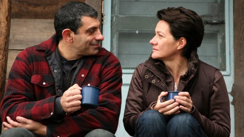 Éric Hoziel et Élise Guilbault dans La donation