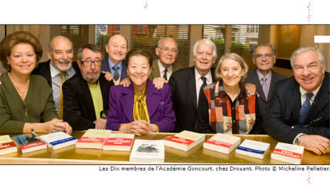 Les membres de l'Académie Goncourt