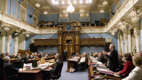 Jean Charest a répondu aux questions de l'opposition, jeudi, à l'Assemblée nationale.