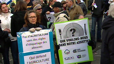 Les agriculteurs manifestent en ville