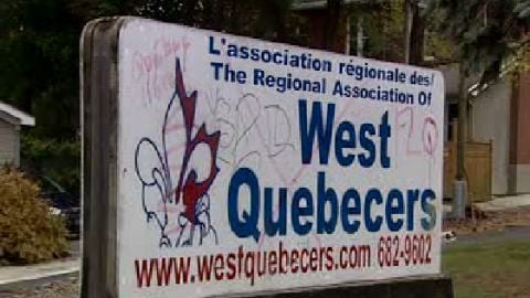 La pancarte de West Quebecers