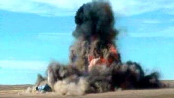 La GRC a recréé l'explosion d'une tonne de nitrate d'ammonium (archives).