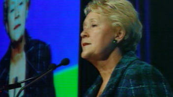 La chef du Parti québécois, Pauline Marois
