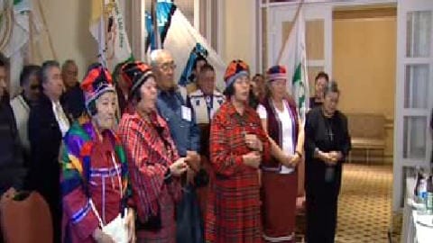 Une délégation innue s'est rendue à Ottawa jeudi.