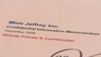 Des documents confidentiels de Mine Jeffrey