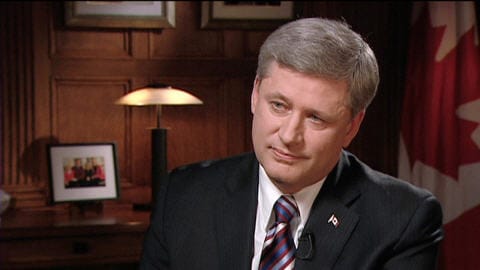 Stephen Harper en entrevue à CBC