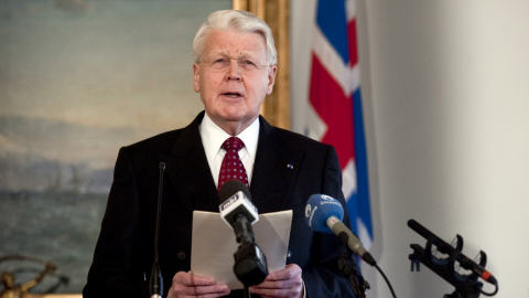 Le président islandais Olafur Ragnar Grimsson