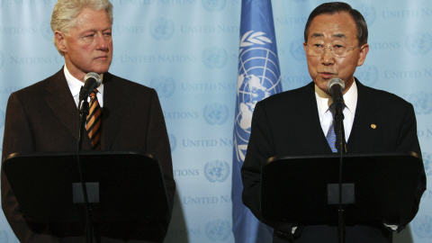 Bill Clinton et Ban Ki-Moon