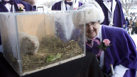 Wiarton Willie et la mairesse