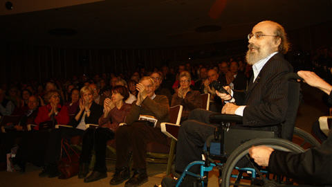 Jacques Hétu lors de la remise de son prix Opus Hommage par le Conseil québécois de la musique, le 31 janvier 2110