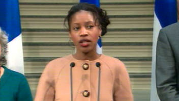 La ministre de l'Immigration et des Communautés culturelles, Yolande James