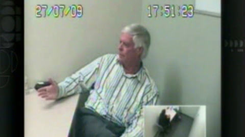 Earl Jones lors de son interrogatoire, en juillet 2009