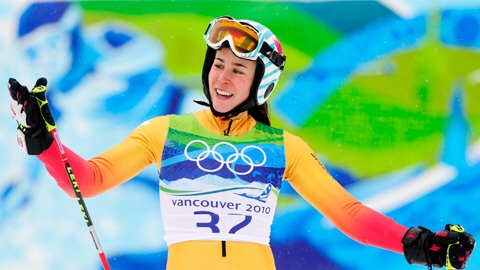 Marie-Michèle Gagnon termine au 23e rang la première manche du slalom géant, mercredi.