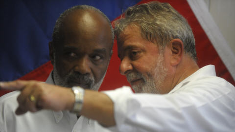 René Préval et Lula