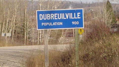 Pancarte de Dubreuilville
