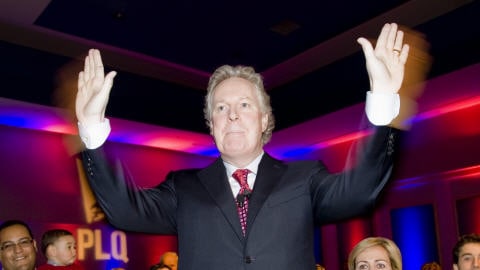 Jean Charest, le 18 avril