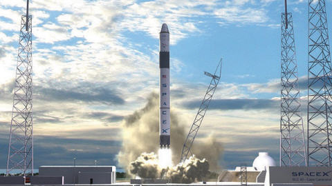Reconstitution du lancement de Falcon 9