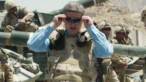 Stephen Harper, lors d'une visite en Afghanistan en 2007.