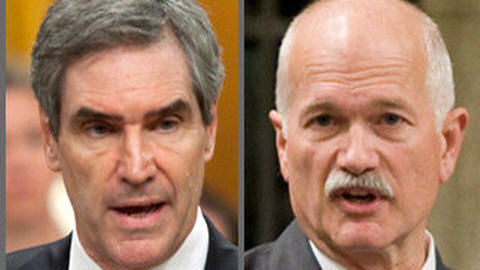 Michael Ignatieff et Jack Layton