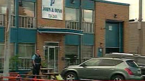 Le drame est survenu devant le commerce Distribution John & Dino à Saint-Léonard.