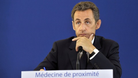 Le président Sarkozy, lors d'une conférence de presse mardi.