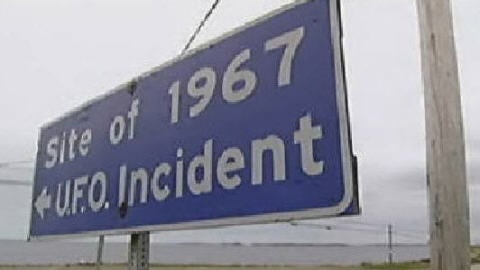 Indication du site où aurait été aperçu un ovni en 1967