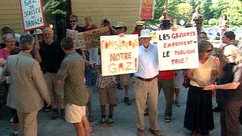 Opposants aux gaz de schiste
