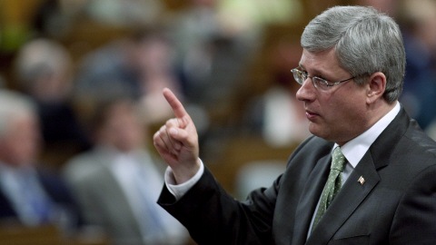 Stephen Harper à la Chambre des communes