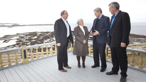 Stephen Harper à Sainte-Anne-des-Monts