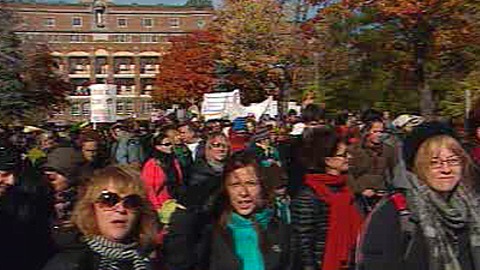 Marche des femmes à Rimouski