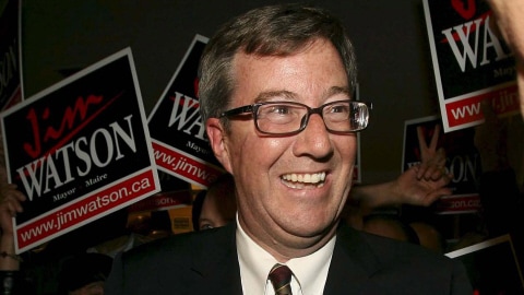 Le nouveau maire d'Ottawa, Jim Watson